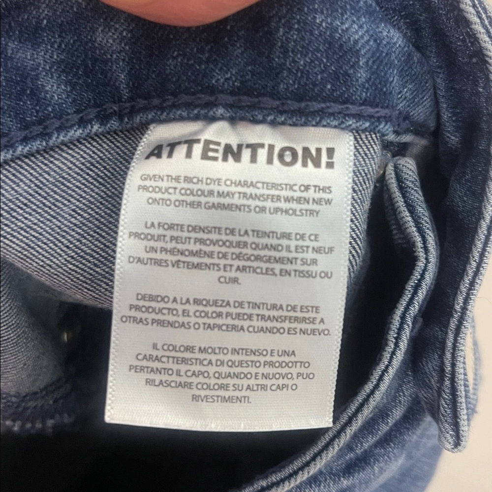 Joseph Ribkoff Silver Accent Jeans Size 12 Waist 17”-19” Inseam 25.5” EUC - Picture 10 of 11